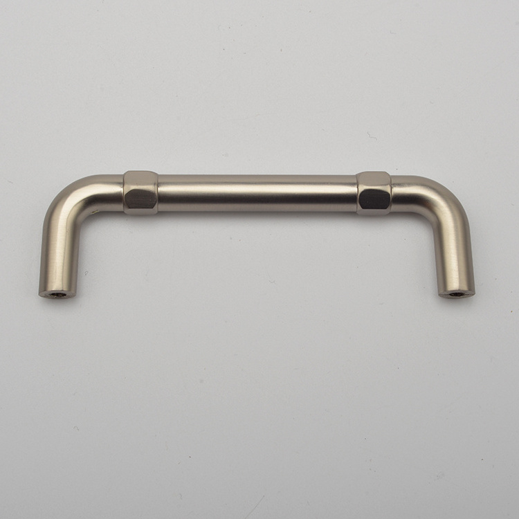 New design cabinet cupboard  pull zinc alloy brass brushed kitchen cabinet handles hardware pull shaped drawer handle