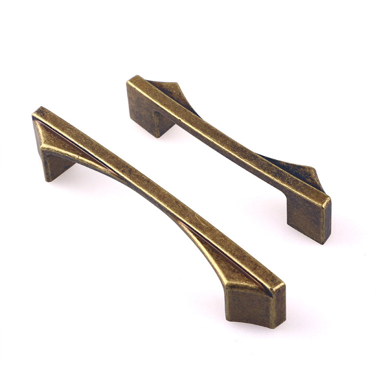 Antique bronze cabinet drawer pulls  and matt black handles zinc alloy millions hardware