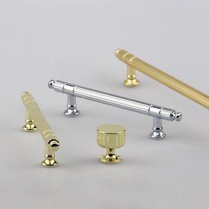 Unique Modern Cabinet Hardware Light Luxury Wardrobe Handle Brass Drawer Knob Kitchen Pull Creative Brass Bar Pulls