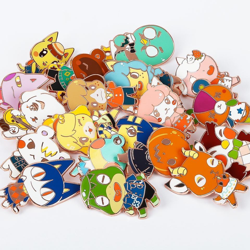 Manufacturers No Minimum Metal Anime Customized Hard Enamel Pin With Backing Card Custom Lapel Enamel Pins Metal Crafts