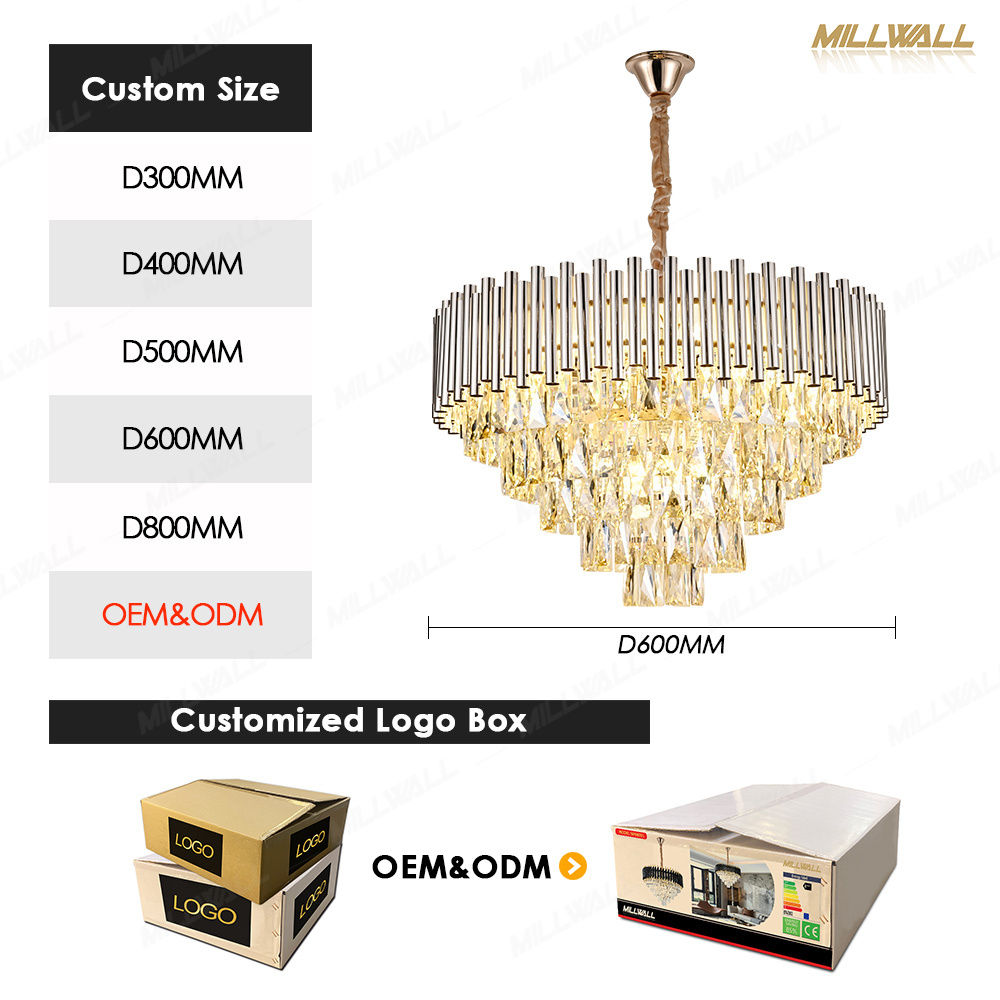 Brass Fixture Modern Crystal Chandelier G4 Led Lamp Multi Heads Clear Glass Bubble Ball Shade Pendant Light Shell Chandelier