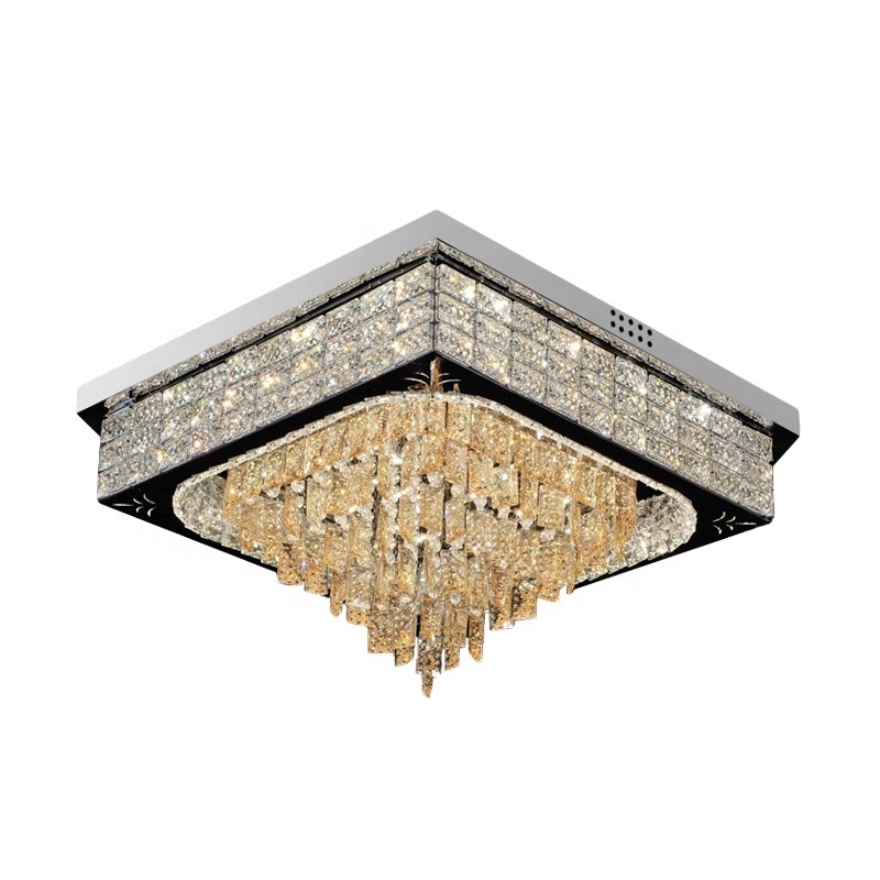 Factory Price High Quality Led Clear Crystal Ceiling Light Fixtures For Home Decoration