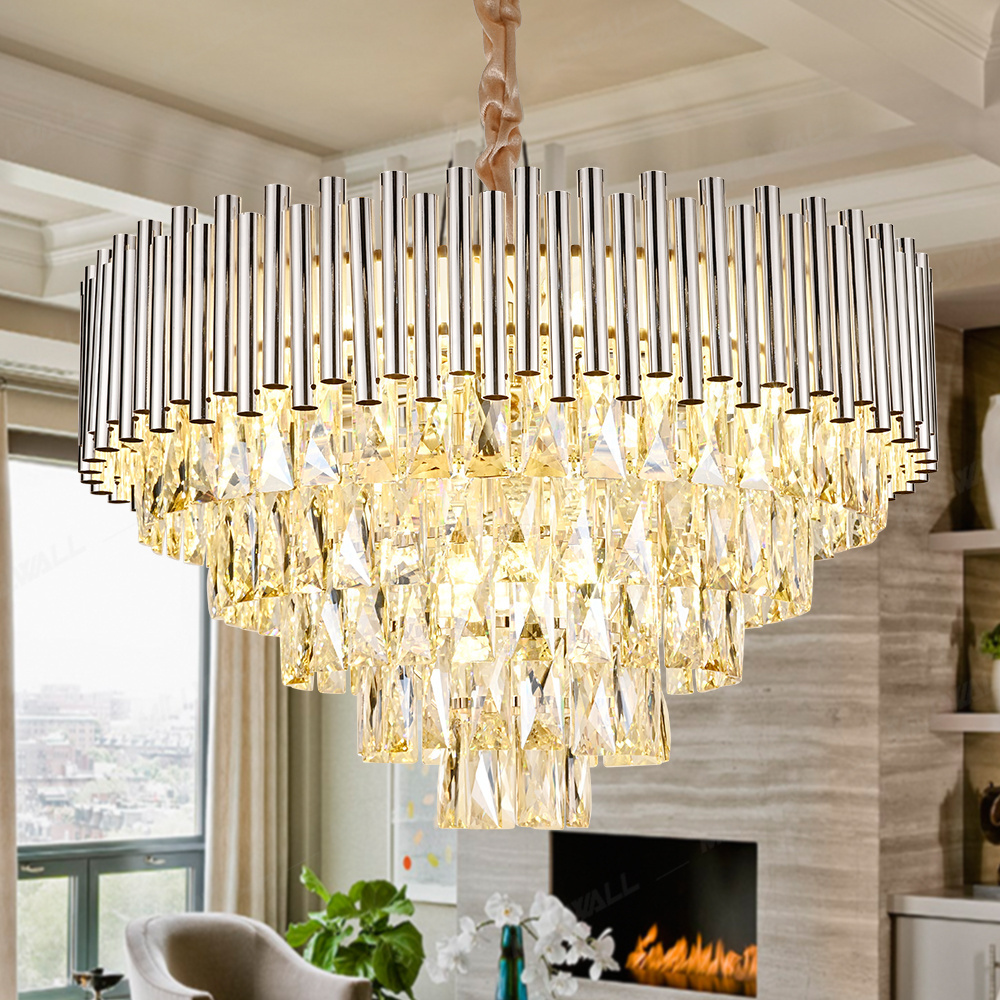 Crystal Hot Sale Contemporary Luxury Farmhouse Indoor Pendant Modern Chandelier Lighting Chandeliers Glass Crystal Pendant Light