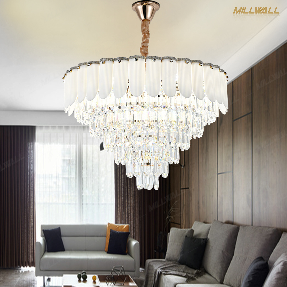 Hotel Glass Crystal Vintage Cable Suspension Ampoules Wood Chandelier Hanging Pendant Light Rustice Chandelier  Ceiling Lights