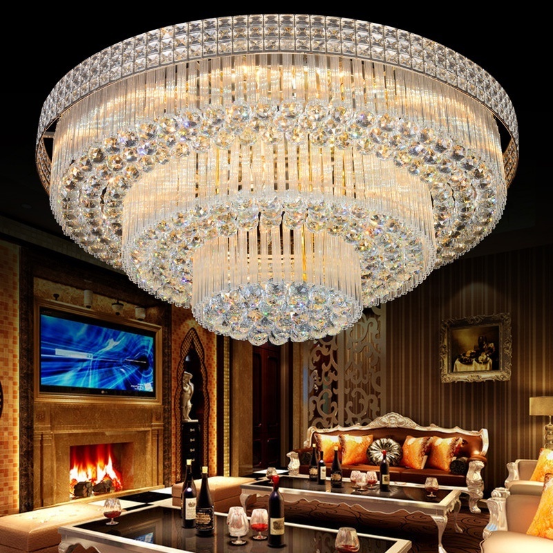 116W House  Hanging Crystal Led Lamp Ceiling Lighting Modern chandeliers ceiling for Living Room  decorative