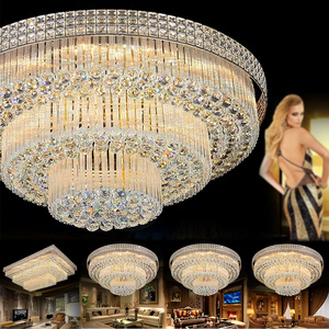 116W House  Hanging Crystal Led Lamp Ceiling Lighting Modern chandeliers ceiling for Living Room  decorative