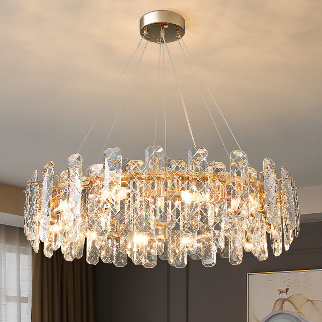 Crystal white chandelier luxury iron black farmhouse bedroom pendant led ceiling  fixture chandalia light modern chandeliers