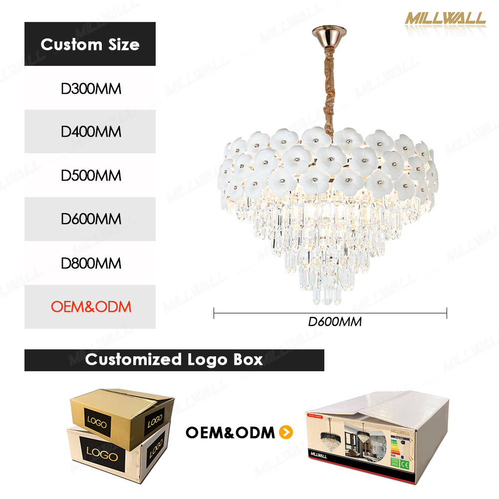 Hotel Glass Crystal Gold Chandelier Pendant Light Modern Pendant Lighting Fixtures Industrial Chandelier Art Deco Gold Pendant