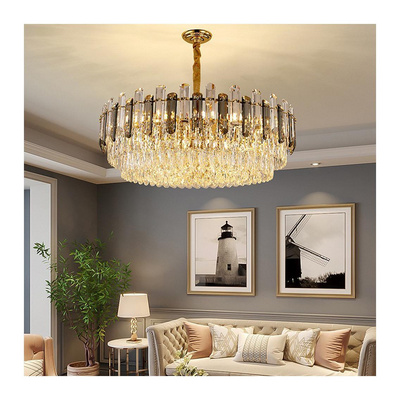 Luxury Hotel Modern Crystal Modern Led Round Glass Ball Single Head Chandelier Living Room Dining Room Bedroom Lighting Fixture