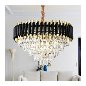 Italian Style Hall Living Room Chandeliers Light Fixtures Lighting Chain Chandelier Hotel Lobby Aluminum Led Steel