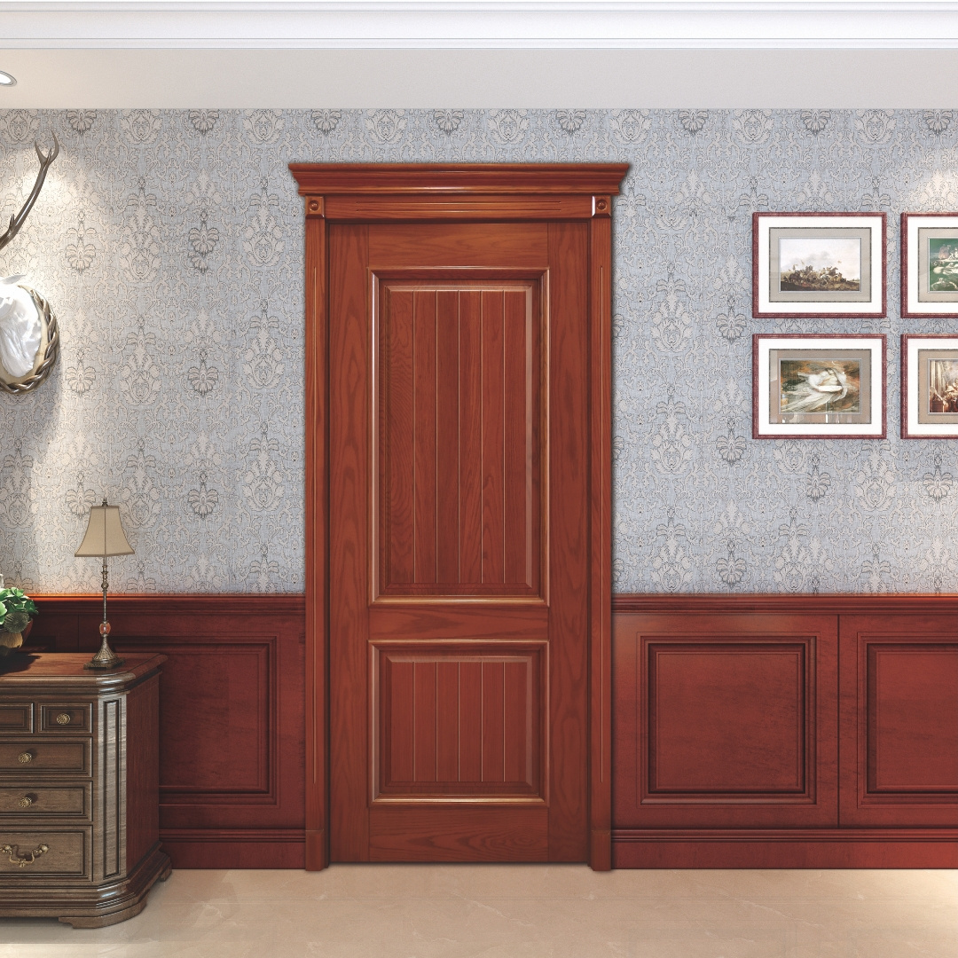 Mahogany Wooden Main Door Design Front Doors For Home Bedroom Solid Soundproof Interior Solid Wooden Door