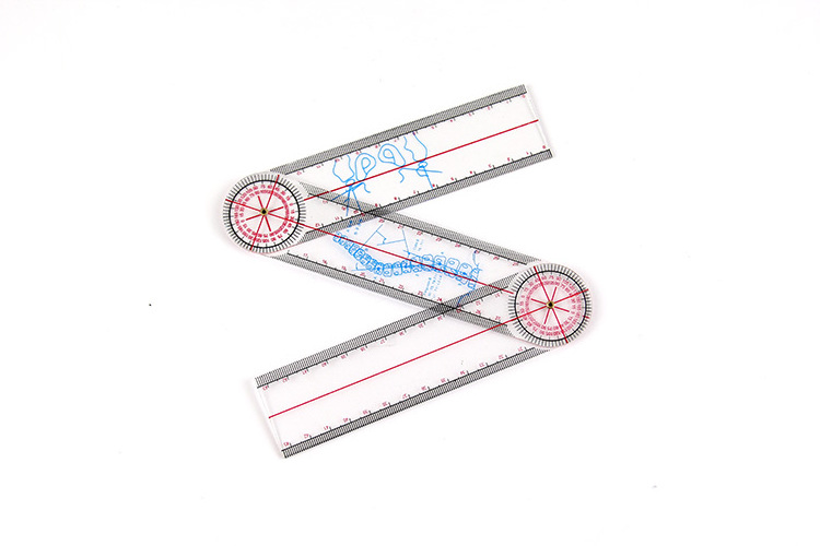 Body Building PVC Protractor Medical Goniometer Angle Ruler For Joint Bend Measure Fitness Equipment