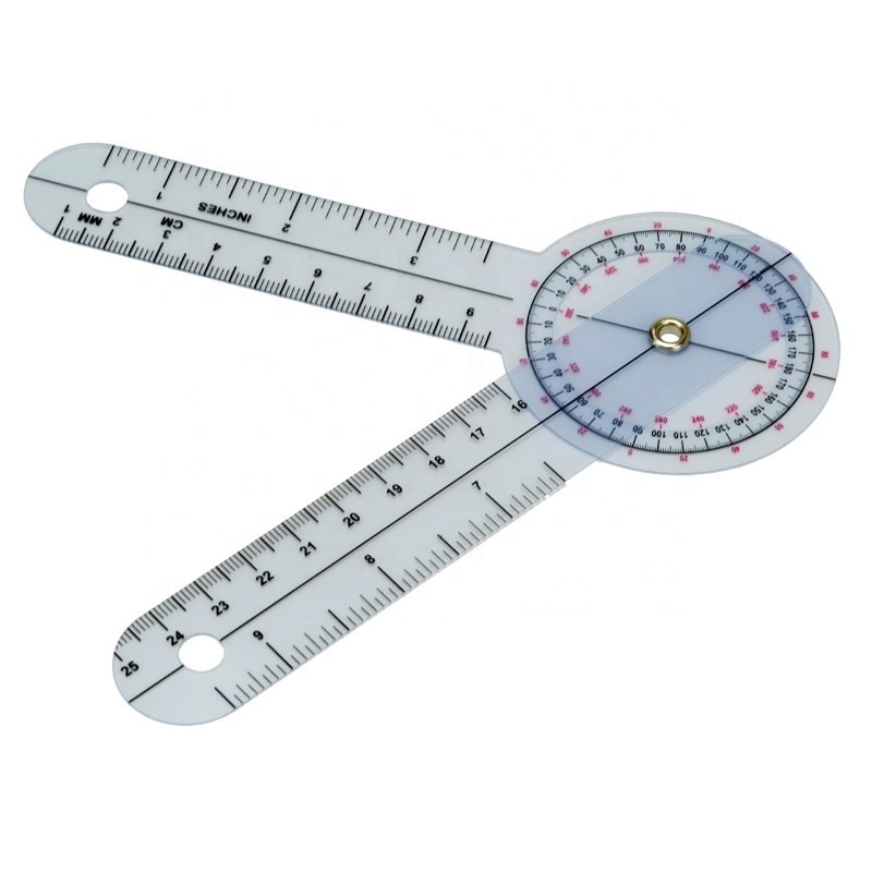 New Type 8inch Goniometer protractor medical ruler Angle ruler