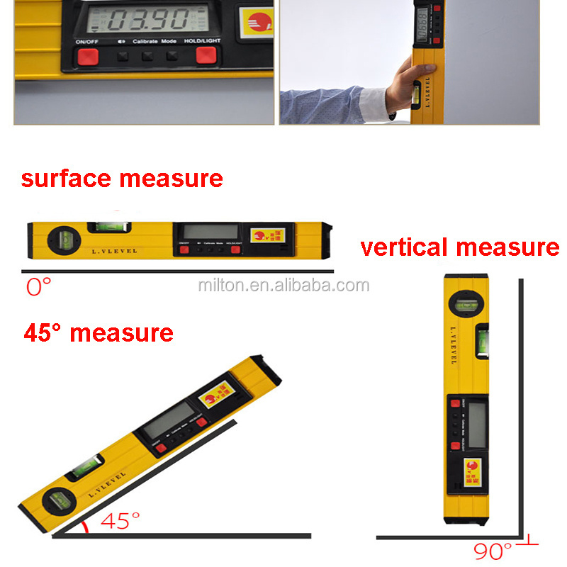 400mm Digital Laser Level 16inch Protractor Inclinometer digital level with Laser Beam