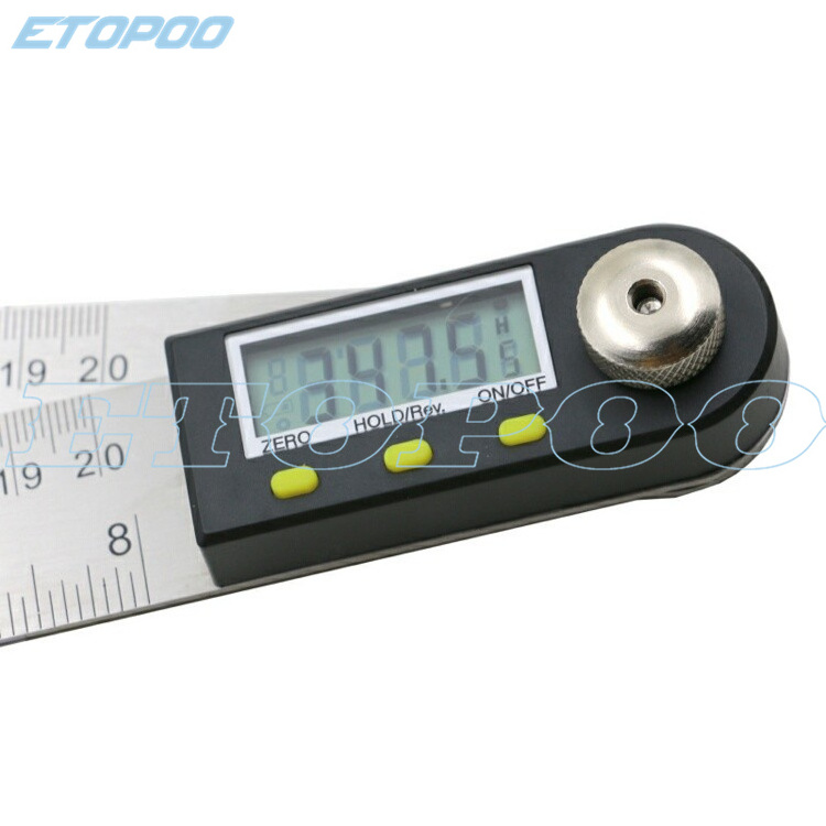 200mm 8inch Stainless Steel Digital Angle Ruler Finder Meter Protractor Inclinometer Goniometer Electronic Angle Gauge