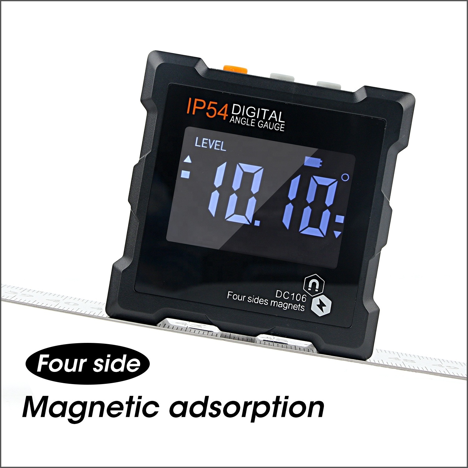 New Digital Protractor Level Gauge Angle Meter With Magnetic Base IP54 LED Inclinometer Digital Bevel Box Angle ruler digital in