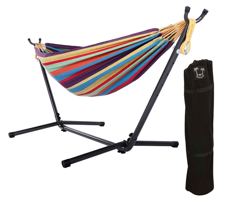 Free Standing Swing Garden camping Hammock with Metal Frame stand