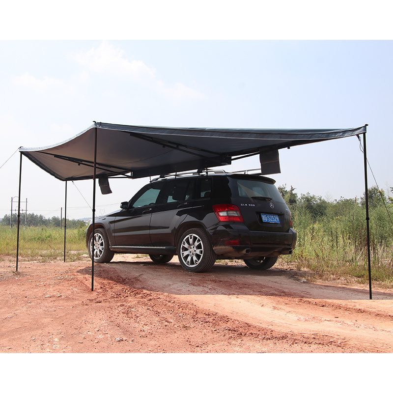 180 degree car side awning with side walls car traveling family camp car 270 awning tent