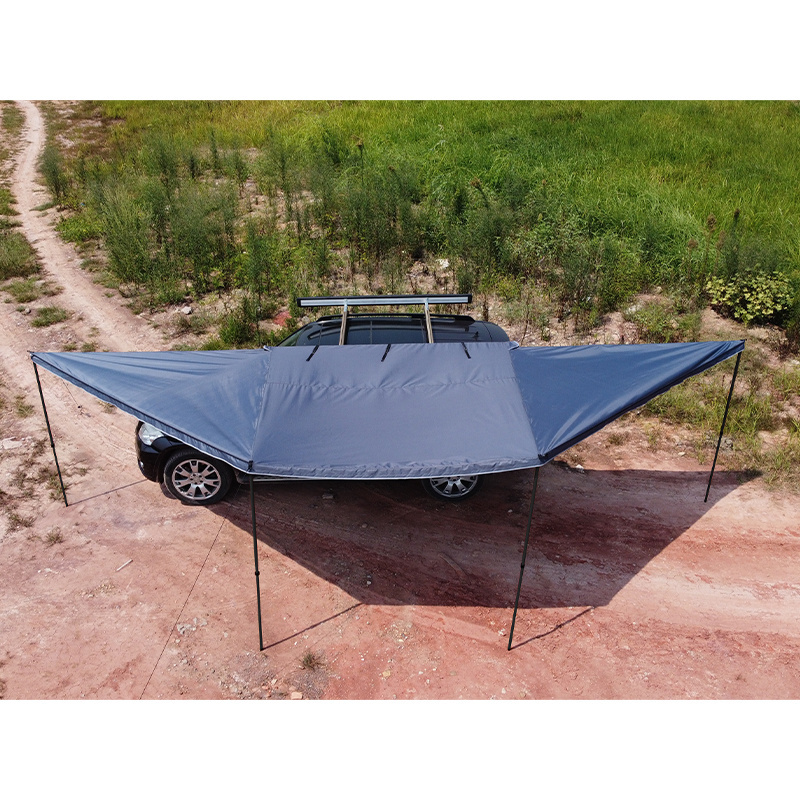 180 degree car side awning with side walls car traveling family camp car 270 awning tent