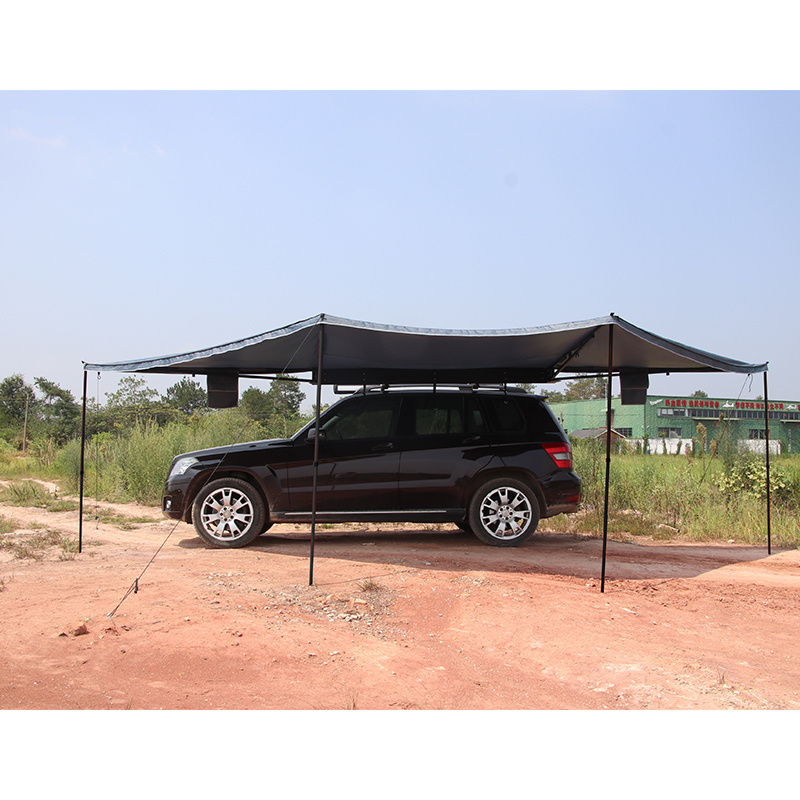 180 degree car side awning with side walls car traveling family camp car 270 awning tent