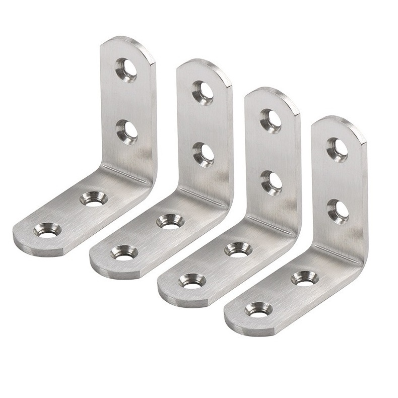 Wholesale furniture stainless steel corner bracket cabinet  support bracket L shaped bracket