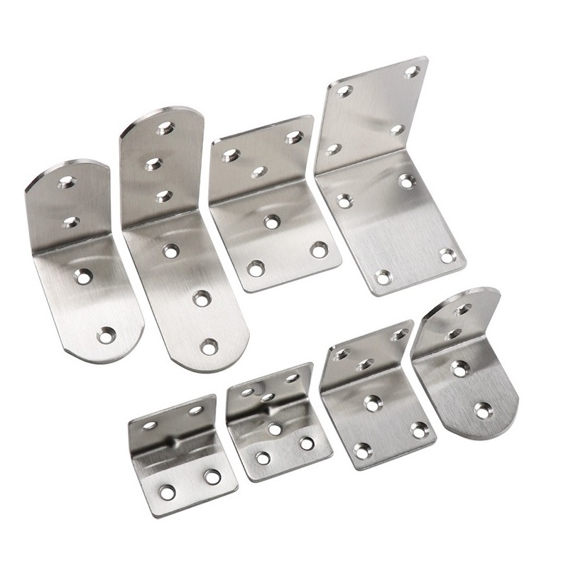 Wholesale furniture stainless steel corner bracket cabinet  support bracket L shaped bracket