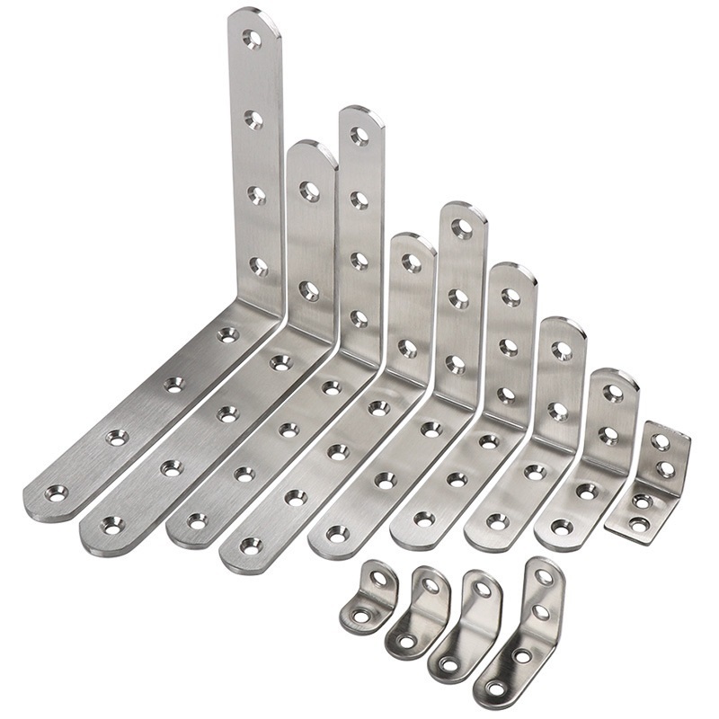 Wholesale furniture stainless steel corner bracket cabinet  support bracket L shaped bracket