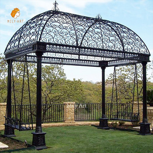 Large Outdoor Decorative Gazebo Garden Cast Wrought Iron Gazebo