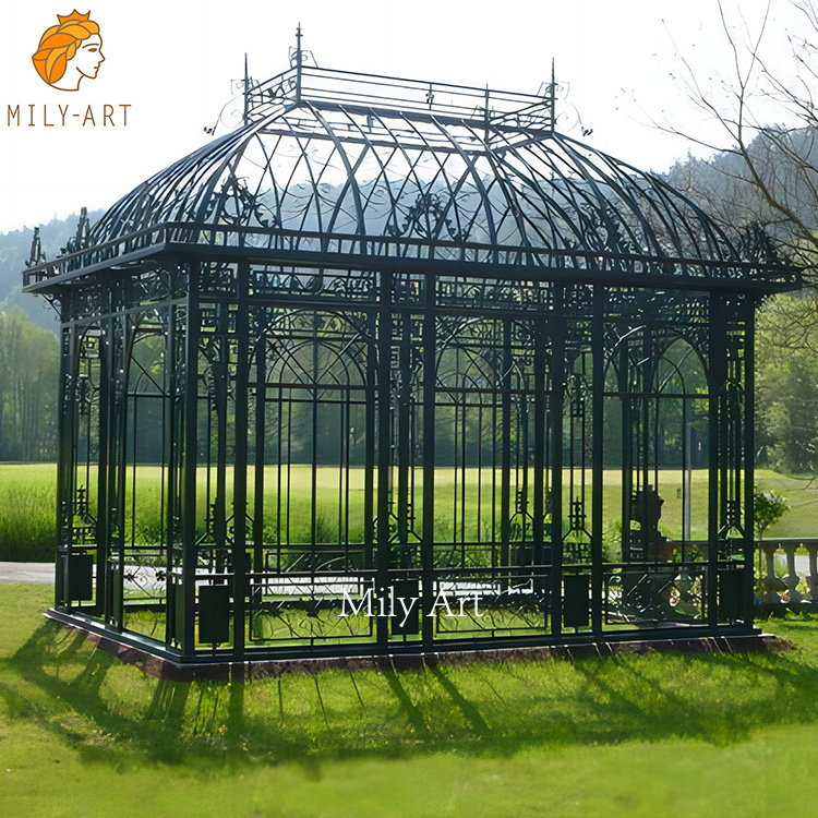 Garden Used Wrought Iron Gazebos Cast Iron Columns for Gazebo