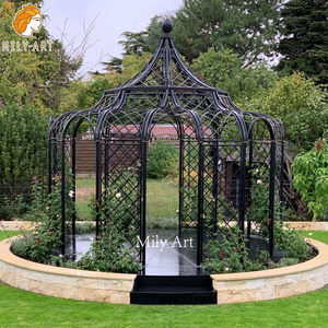 Garden Used Wrought Iron Gazebos Cast Iron Columns for Gazebo