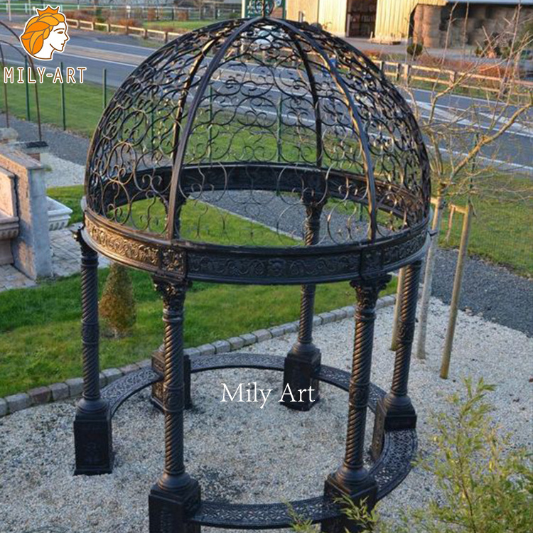 Garden Used Wrought Iron Gazebos Cast Iron Columns for Gazebo