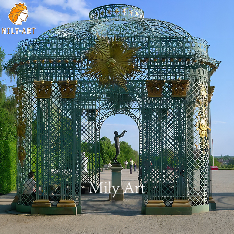 Garden Decoration Wrought Iron Gazebos Metal Brackets for Gazebo