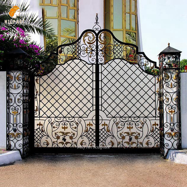 Entrance Wrought Iron Gate Latest Main Iron Gate Design Galvanized Wrought Iron Garden Gates