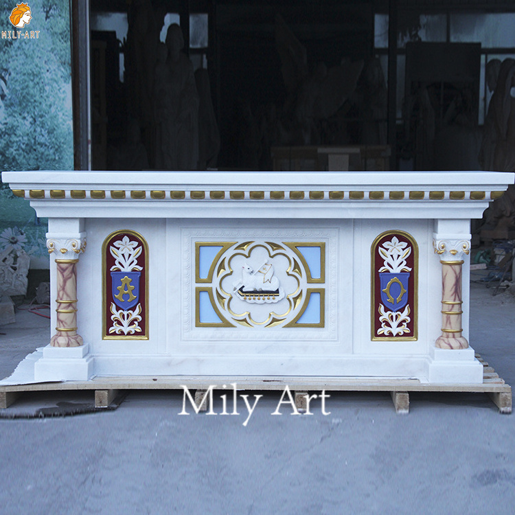 Wholesale Custom Design Hand Carved Religious Marble Altar For Church