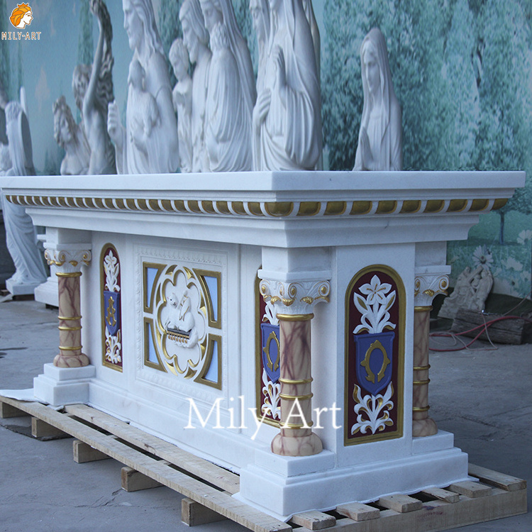 Wholesale Custom Design Hand Carved Religious Marble Altar For Church