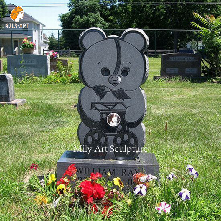 Hand Carved Outdoor Statue Black Book Marble Tombstones