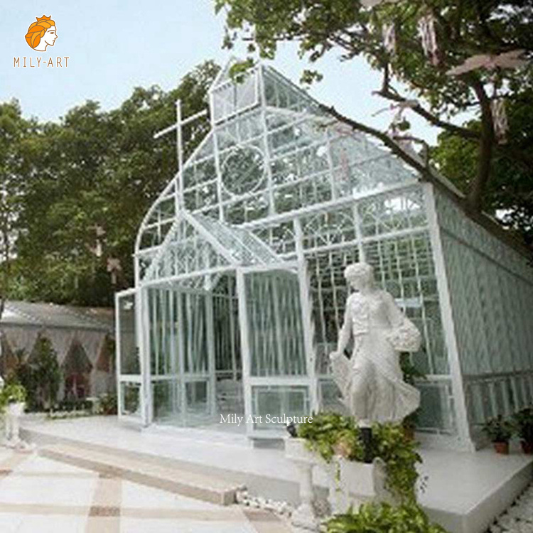 Outdoor Decorative Four Season Gazebo Garden Pavilion Antique Wrought Iron Gazebo Orangery