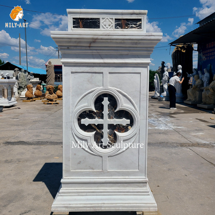 Hand Carved Religious Church Decorated Carved Marble Altar for Catholic Church