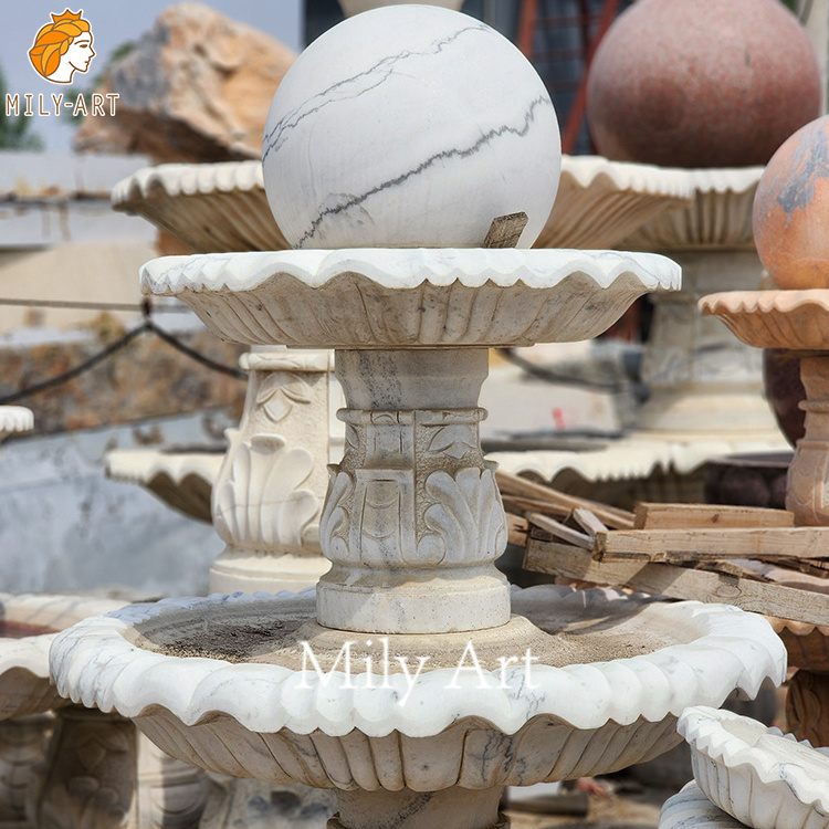 Manufacturer Wholesale Outdoor Decor Floating Marble Sphere Ball Fountain