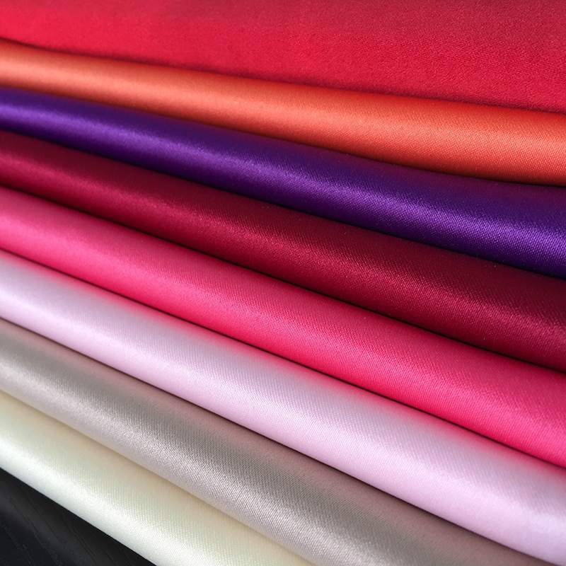 RTS 100% Polyester Silk Duchess Bridal Satin Fabric For Wedding/Dress/Jacket