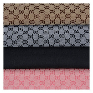 In stock 5 Colors Eight Word Numbers Polyester Cotton Woven Shoe Jacquard Fabric for Bags Clothing