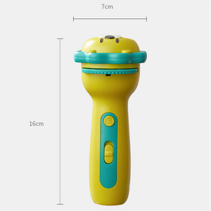 Bright colors cute design Children Luminous Projection Flashlight Toy Flashlight Torch Lamp Toy For Kids