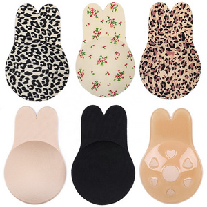 Wholesale Reusable Backless Adhesive Sticky Rabbit Ear Shape Bra Bunny Ear Breast Lift Up Bra for Women