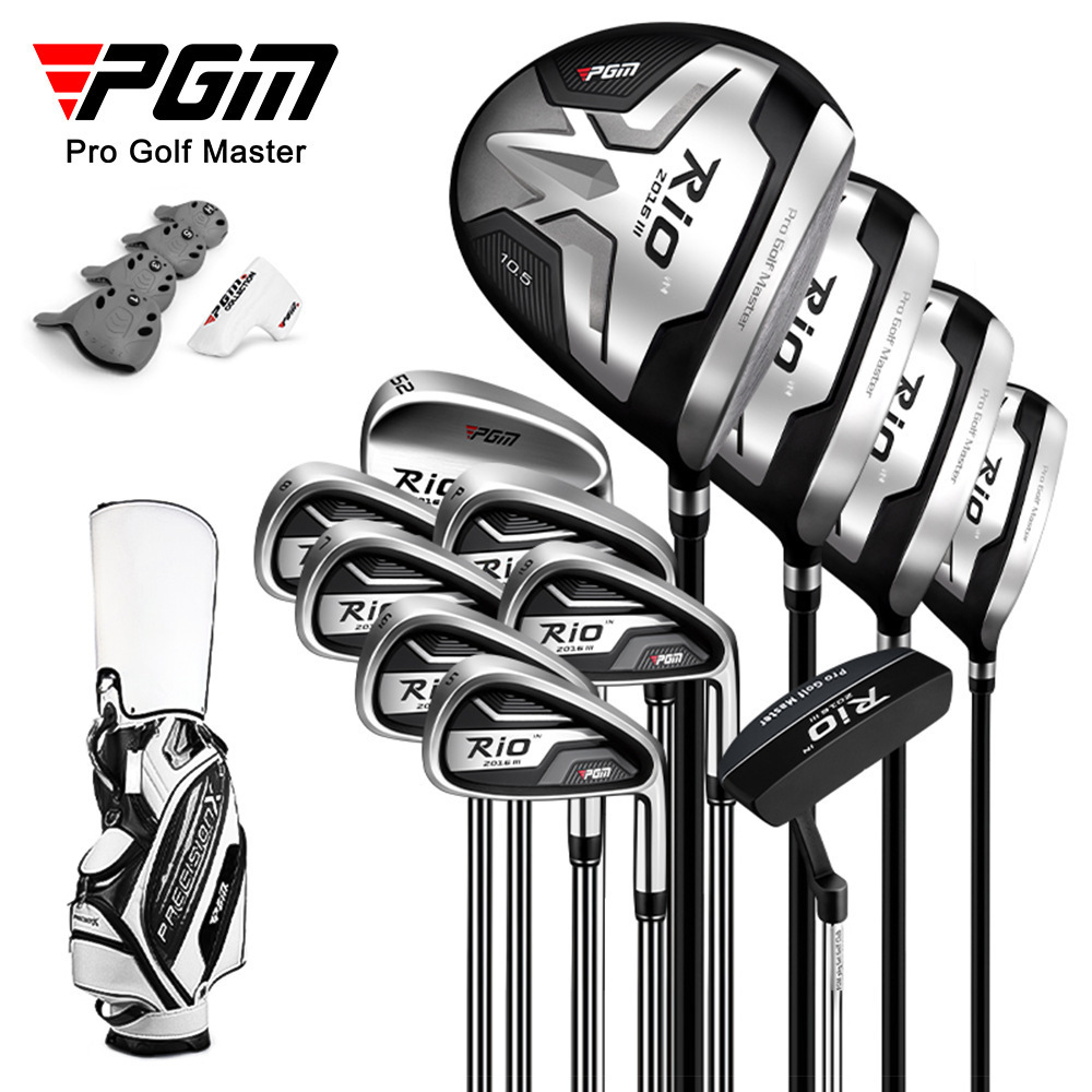 PGM MTG040 RIO 3 Advanced Beginner Level Men Golf Clubs Complete Set With Universal Putter and Travel Golf Bag