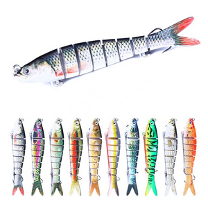 Wholesale 13.7cm 27g Lifelike Multi Jointed Hard Baits 8 Segments Swimbait Fishing Lures