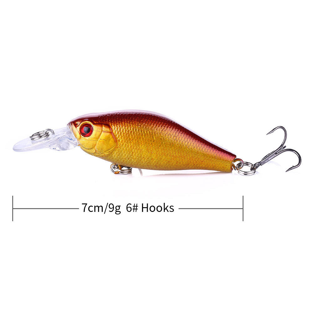 Wholesale Hengjia 7cm 9g Artificial Bait Crankbait Wobbler Fishing Lure