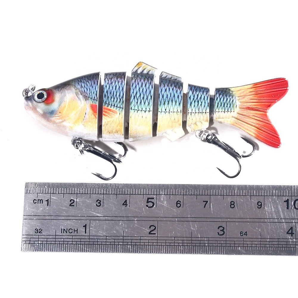 Wholesale 10cm 18g Artificial Multi Sections Bait 6 Segments Jointed Minnow Fishing Lures