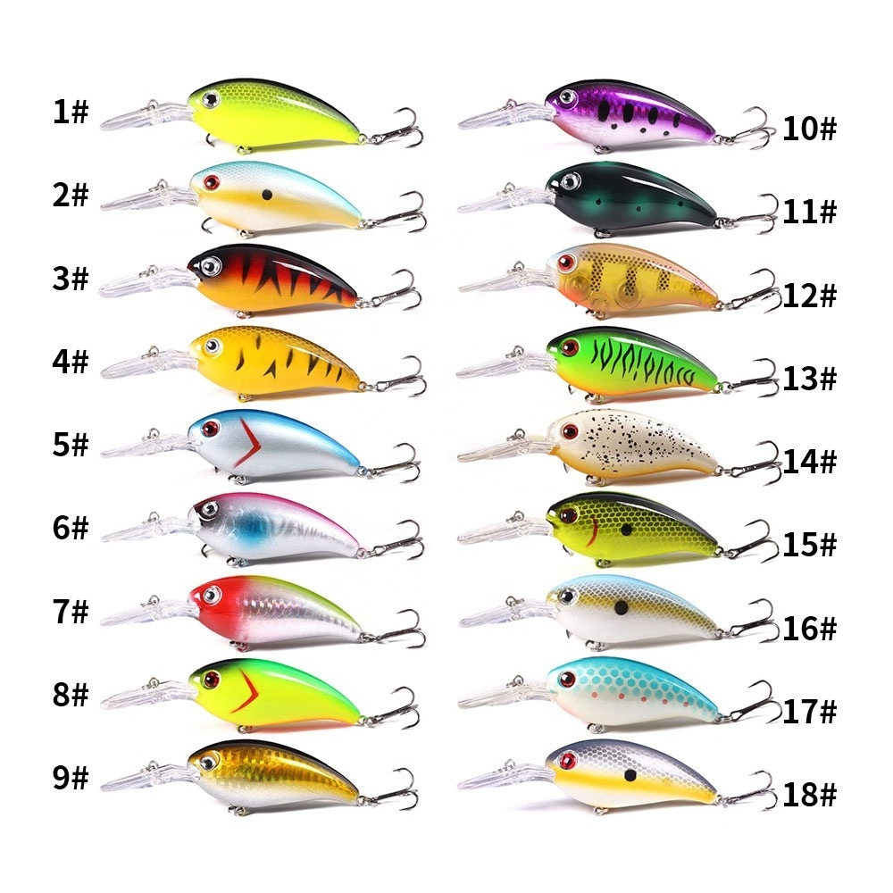 Hot Sale 10cm 14g Hard Plastic Crankbait Fishing Lures for Bass Pike