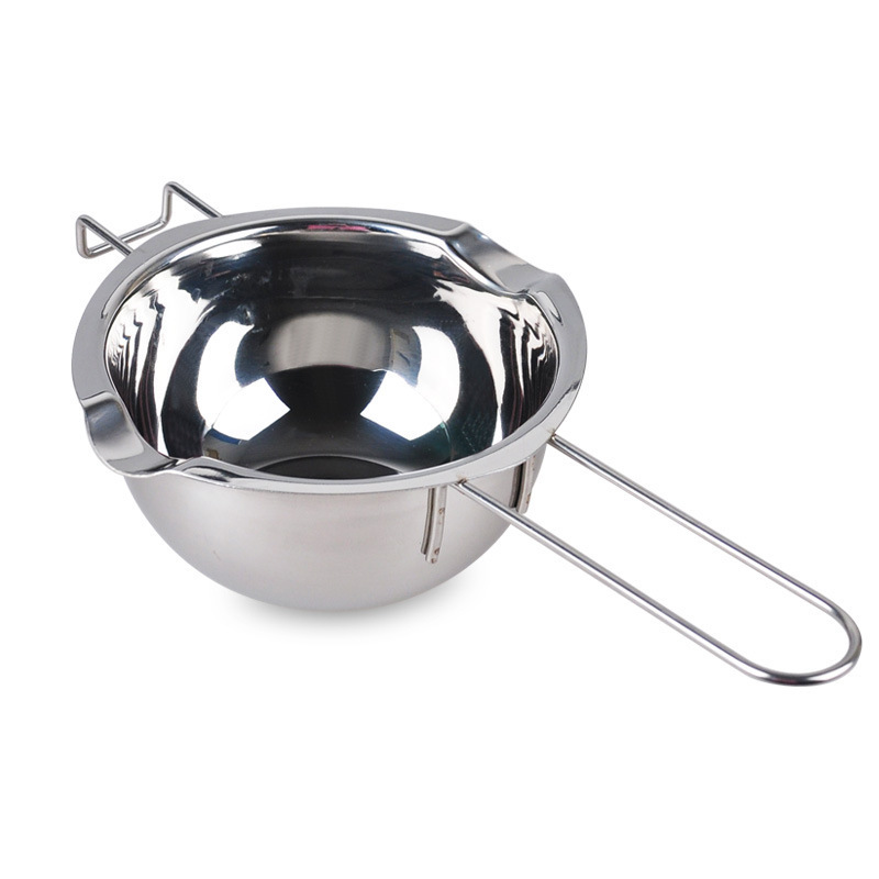 New Arrival Wholesale 480ML Stainless Steel Long Handle Double Milk Boiler Pot Chocolate Cheese Butter Heating Melting Pot