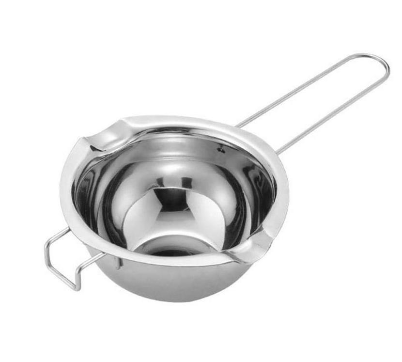 New Arrival Wholesale 480ML Stainless Steel Long Handle Double Milk Boiler Pot Chocolate Cheese Butter Heating Melting Pot